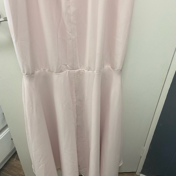 Azazie Size A4 Blush Pink long Sleeveless Gown $190 - Picture 8 of 16